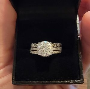 Certified Moissanite Bridal Set